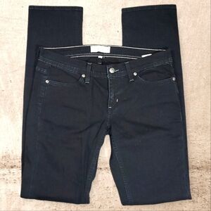 Habitual USA Women's Jeans Size 29 Black Wash Straight Leg With Celtic Cross